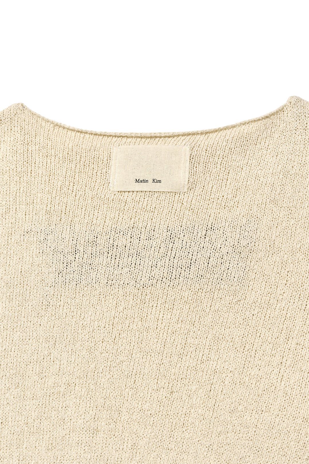 Matin Kim Punching Point Pullover — Ivory