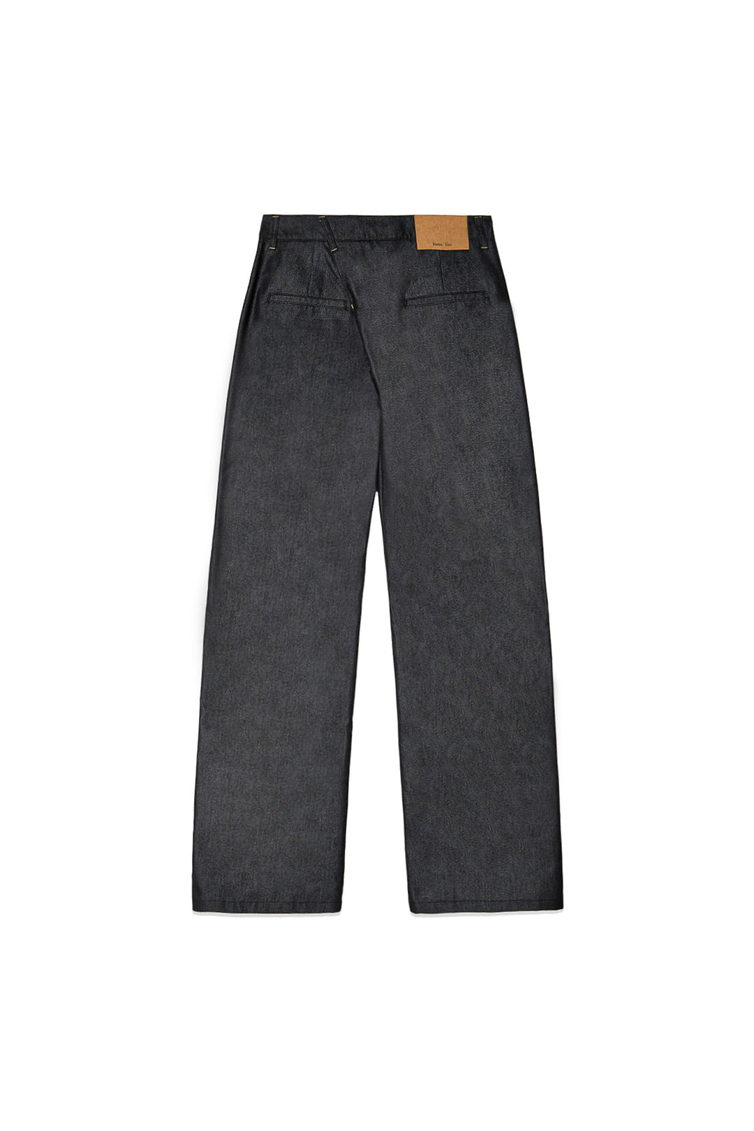 Matin Kim Back Tuck Detail Denim Pants — Black