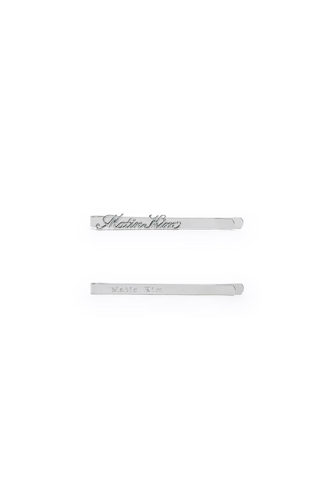 Matin Kim Logo Bobby Pin Set — Silver