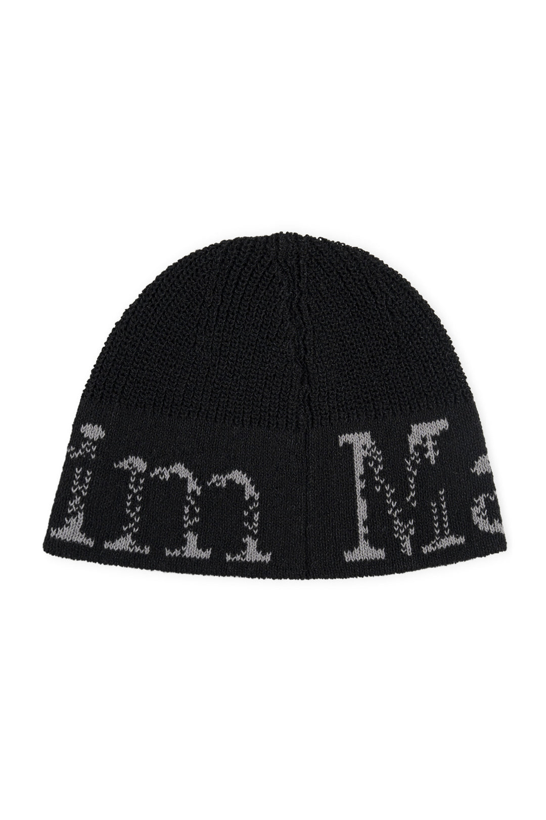 Matin Kim Cracked Logo Light Bucket Beanie — Black