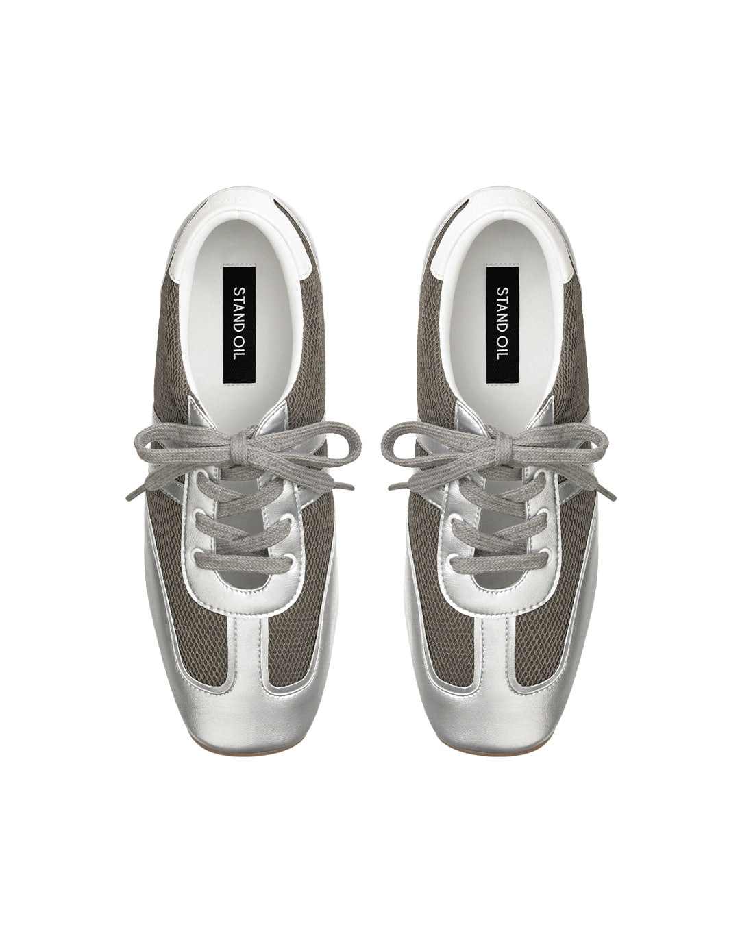 Stand Oil Morrow Square Sneakers — Silver