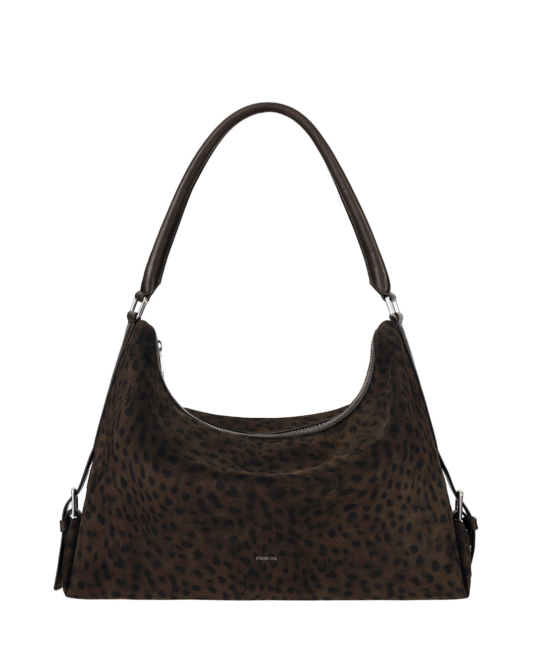 Stand Oil Mushy Bag — Nubuck Slouch Tote — Leopard Brown