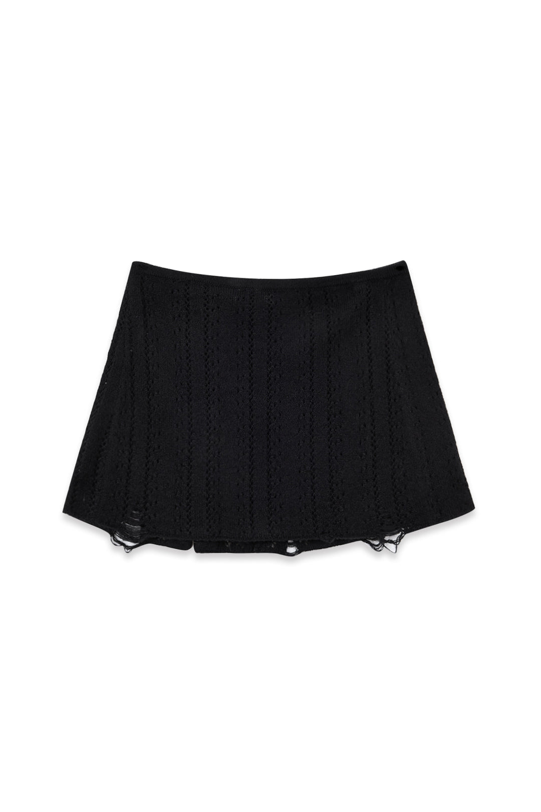 Matin Kim Punching Wrap Mini Skirt — Black