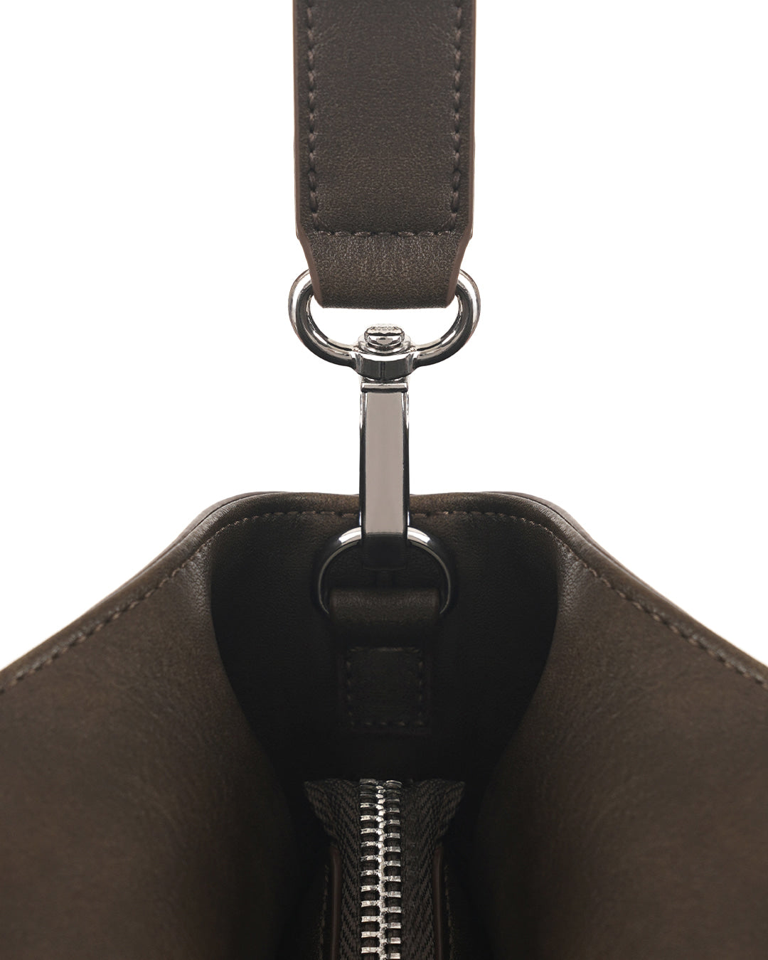 Stand Oil Lene Bag · Wrinkled Leather Crossbody — Brown