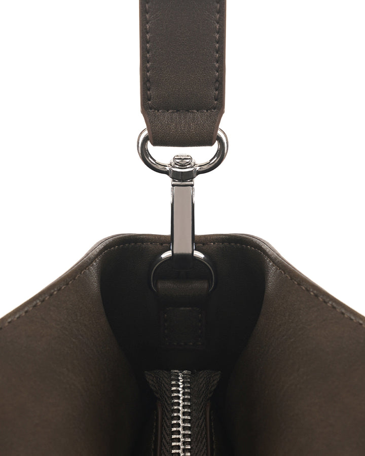 Stand Oil Lene Bag · Wrinkled Leather Crossbody — Brown