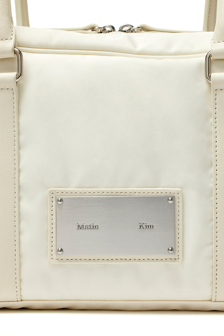 Matin Kim Sporty Nylon Tote Bag — Ivory
