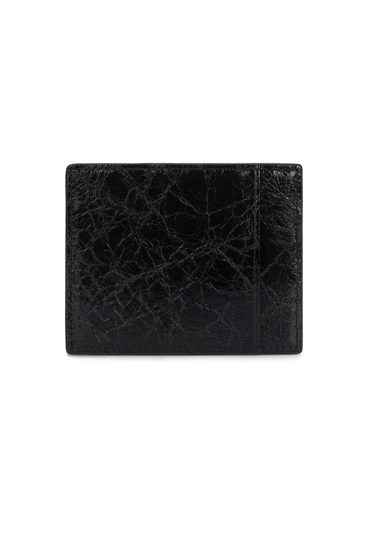 Matin Kim Glossy Slim Metal Card Holder — Black