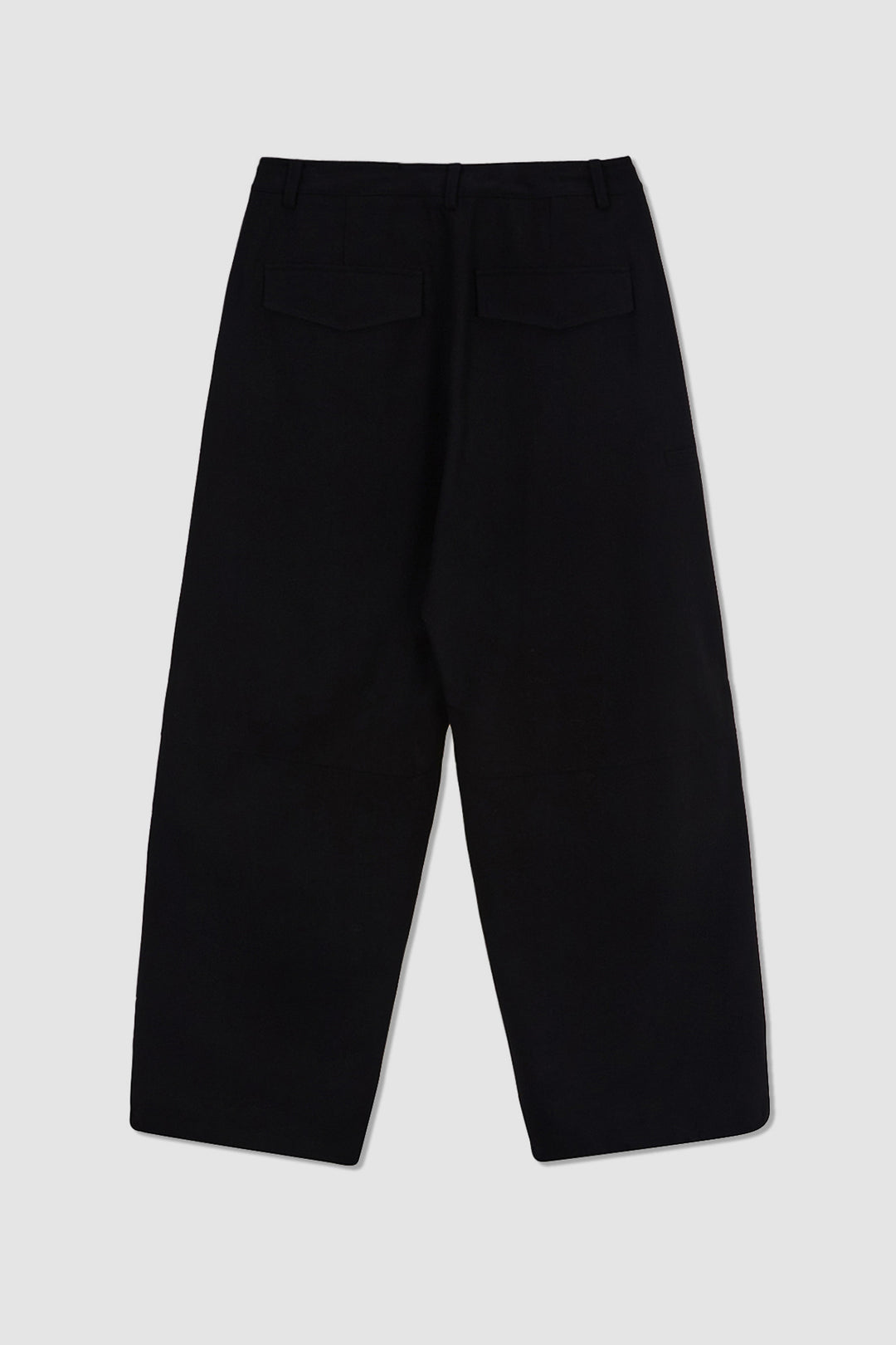 KIMMATIN Wool Blended Parachute Pants — Black