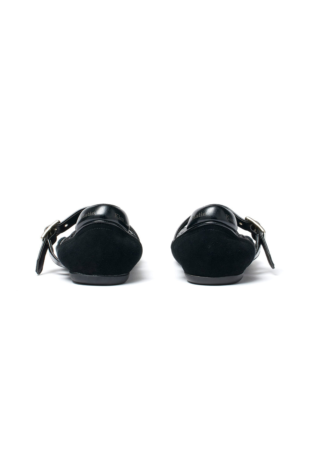 Matin Kim Shirring Point Round Mary Jane — Black