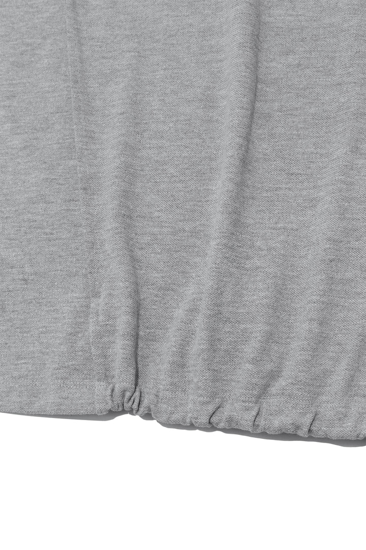 Matin Kim Two Way String Point Pique Top — Gray