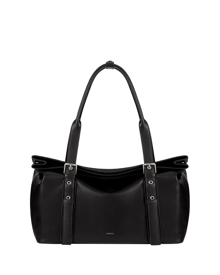 Stand Oil Velow Bag — Sculptural Crossbody — Black