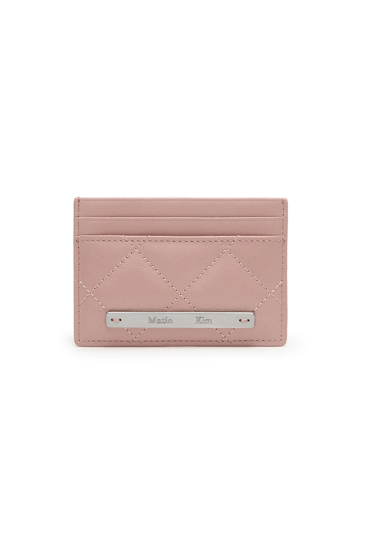 Matin Kim Puff Quilt Card Wallet — Pink