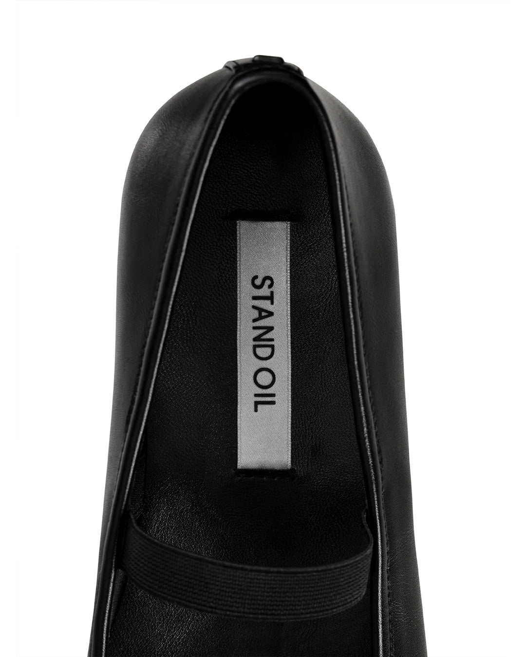 Stand Oil Faye Mary Jane — Semi-Square Flat — Black