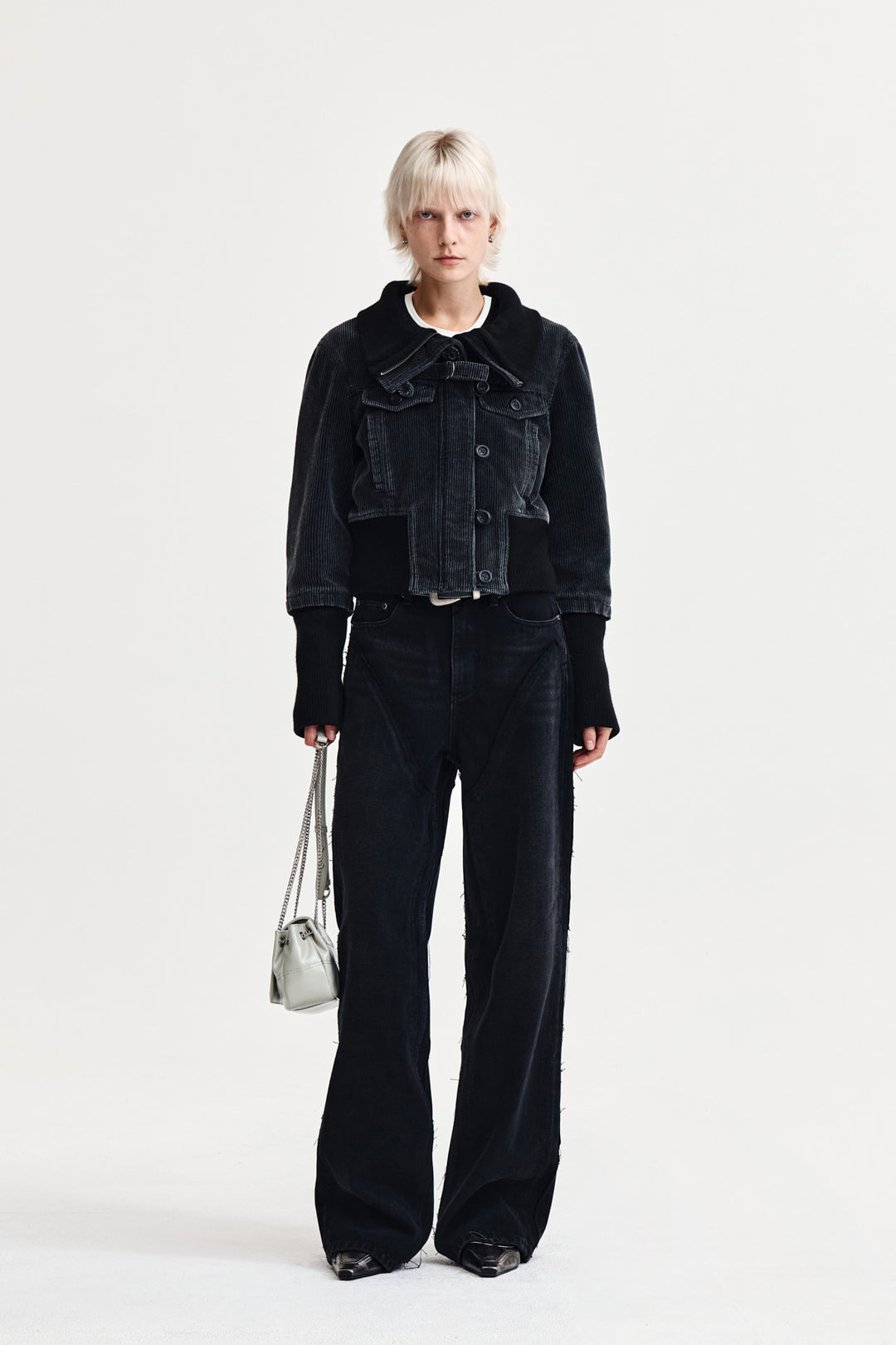 Matin Kim Western Straight Fit Denim — Black