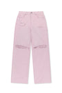 Matin Kim Destroyed Color Dyeing Denim — Pink