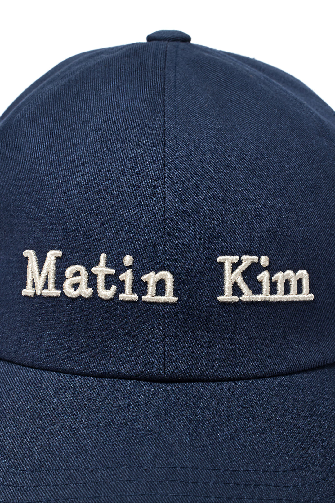 Matin Kim Classic Logo Ball Cap — Navy blue