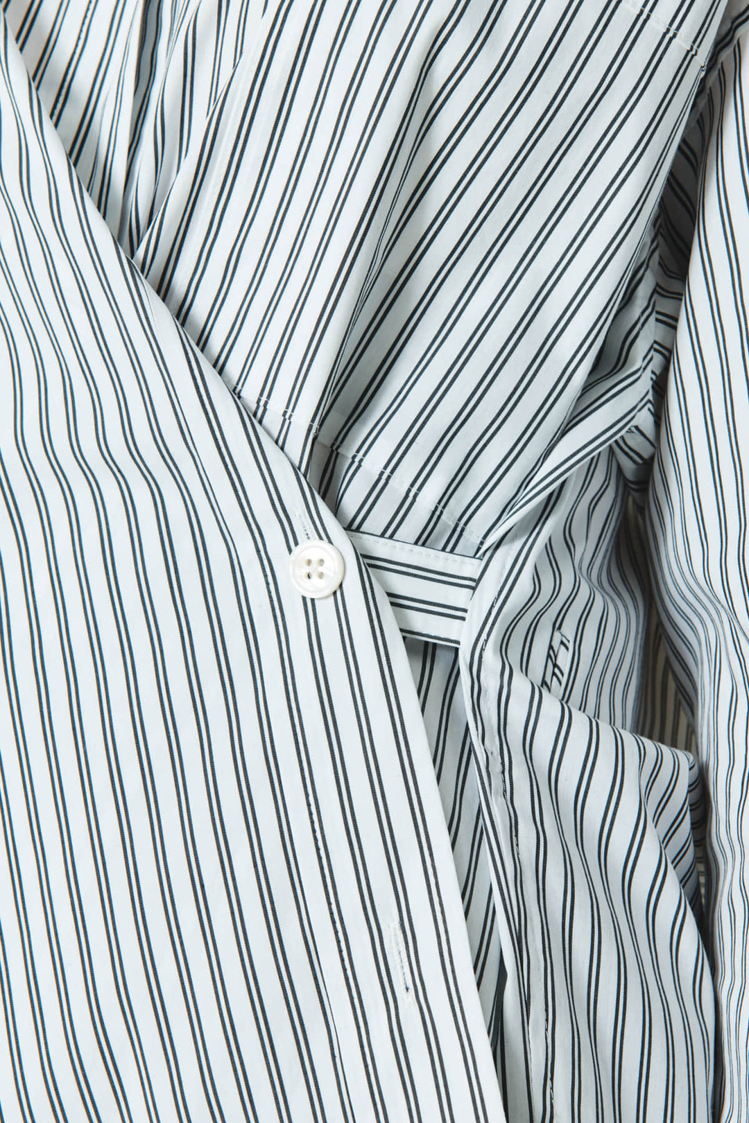 KIMMATIN Two Way Stripe Shirt — Black