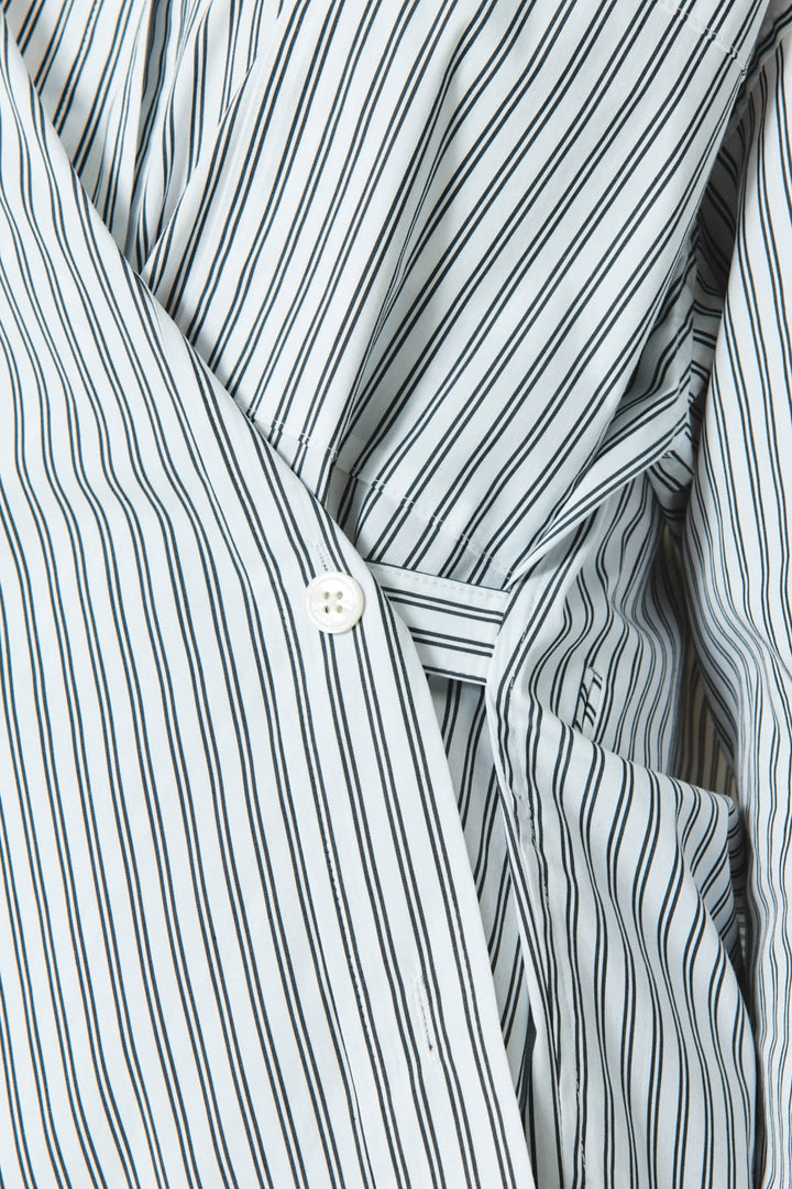 KIMMATIN Two Way Stripe Shirt — Black