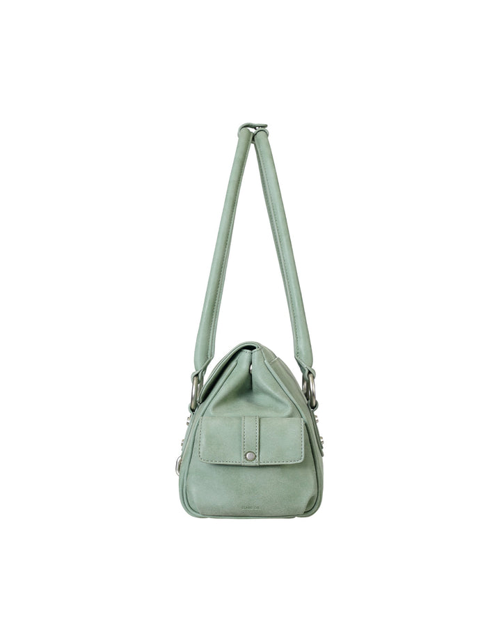 Stand Oil Beni Bag — Vintage Nubuck Crossbody — Mint