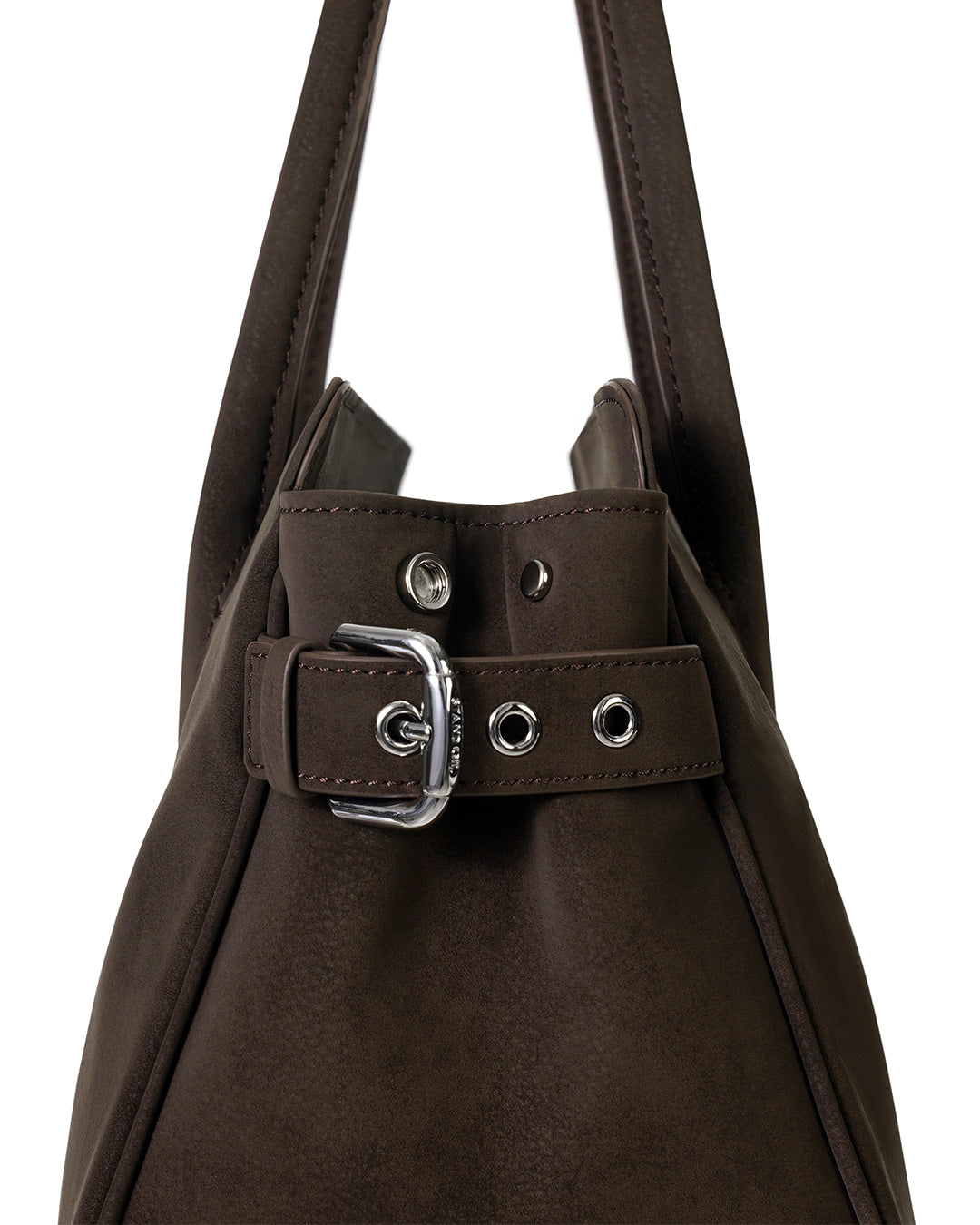 Stand Oil Linea Suede Crossbody Bag — Maroon