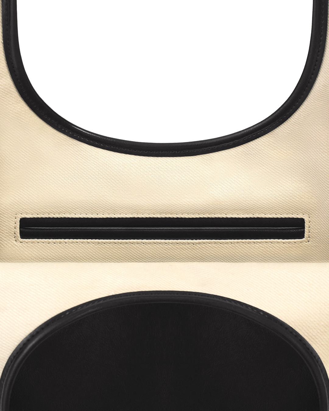 Stand Oil Ringo Bag Mini — Reversible Canvas &amp; Leather — Black