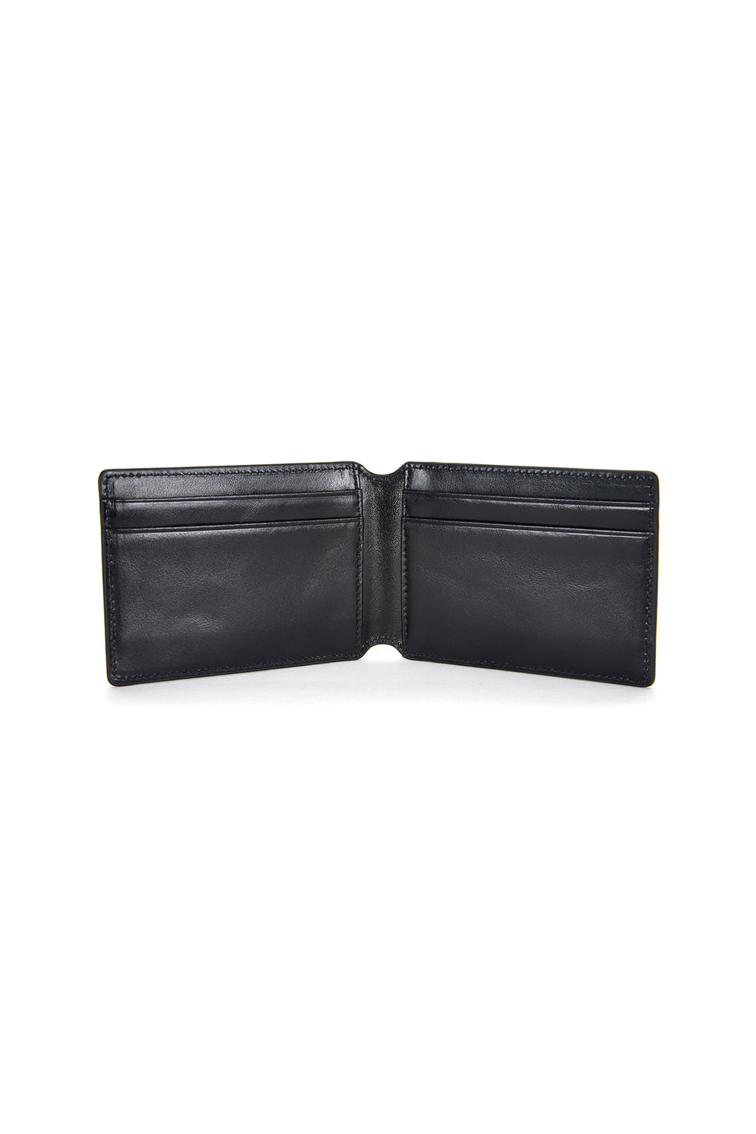 Matin Kim Embossed Logo Business Wallet — Black