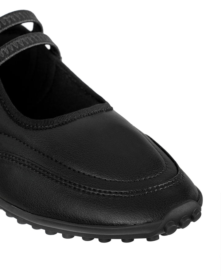 Stand Oil Strap Mary Jane Sneaker — Black
