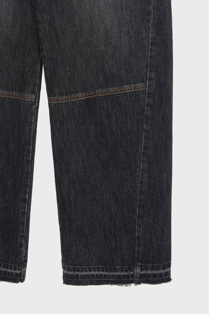 KIMMATIN Twisted Seam Denim — Dark — Gray