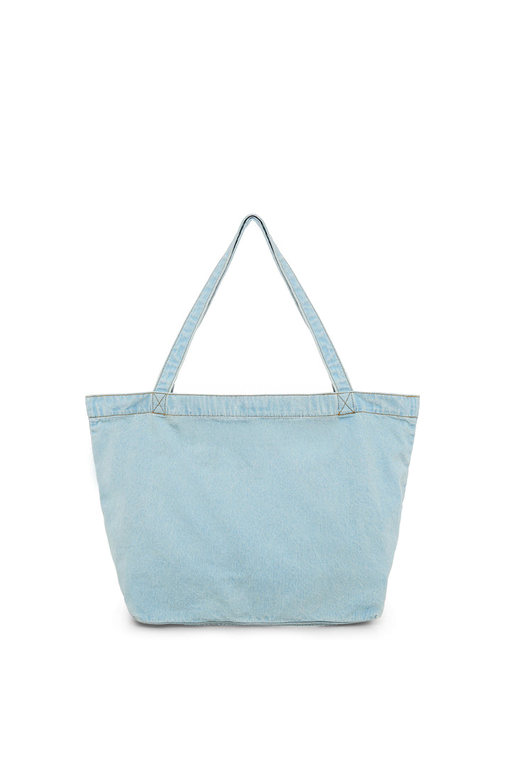 Matin Kim Stitch Denim Shoulder Bag Sky