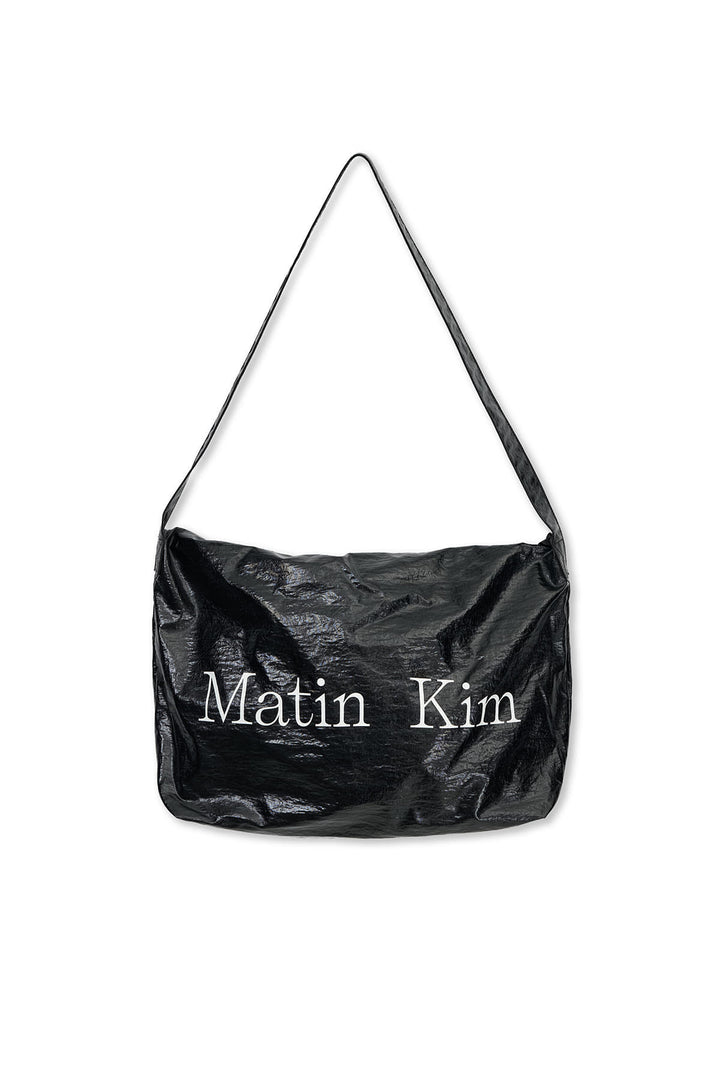 Matin Kim Glossy Light Two Way Bag — Black