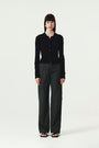 KIMMATIN Banding Straight Cargo Pants — Gray