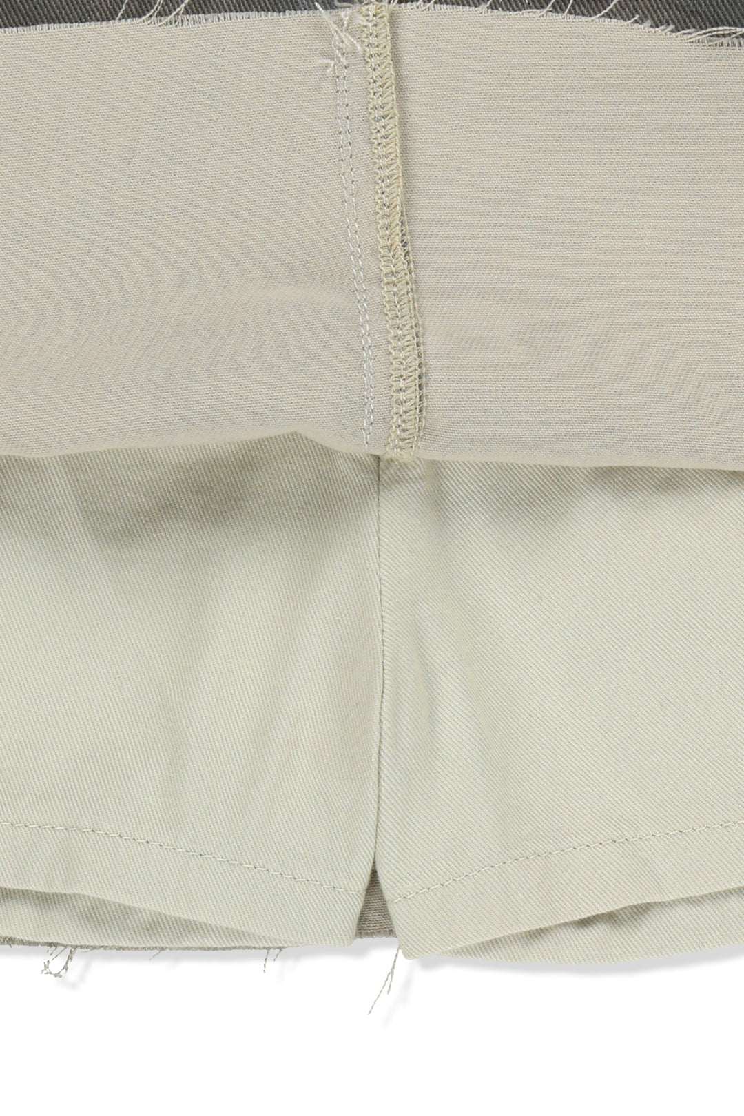 Matin Kim Cargo Mini Denim Skort — Beige