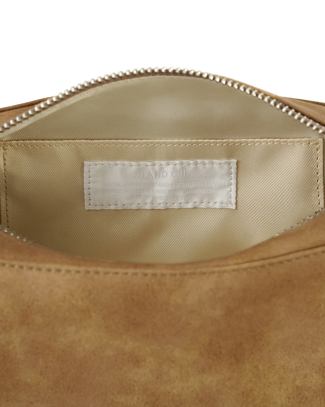 Stand Oil Chunky Bag — Nubuck Crossbody — Camel