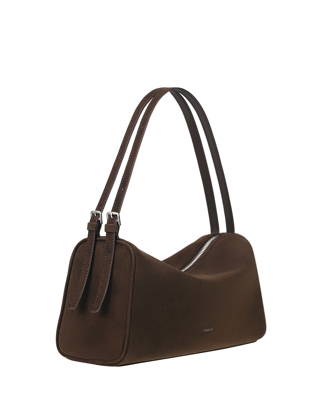 Stand Oil Melly Bag — Glossy Wrinkle Leather — Maroon