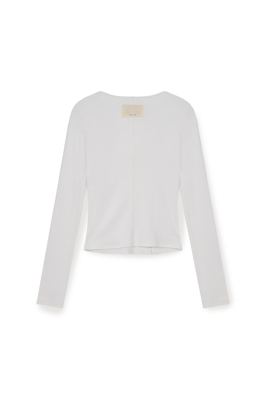 Matin Kim Snap Detail Slim Top — Ivory