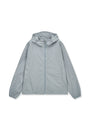 Matin Kim Back Logo Hoody Wind Breaker — Light Grey