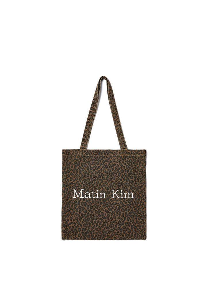 Matin Kim Leopard Eco Bag — Brown
