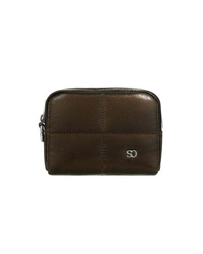 Stand Oil Bubble Pouch — Quilted Nylon Mini — Maroon