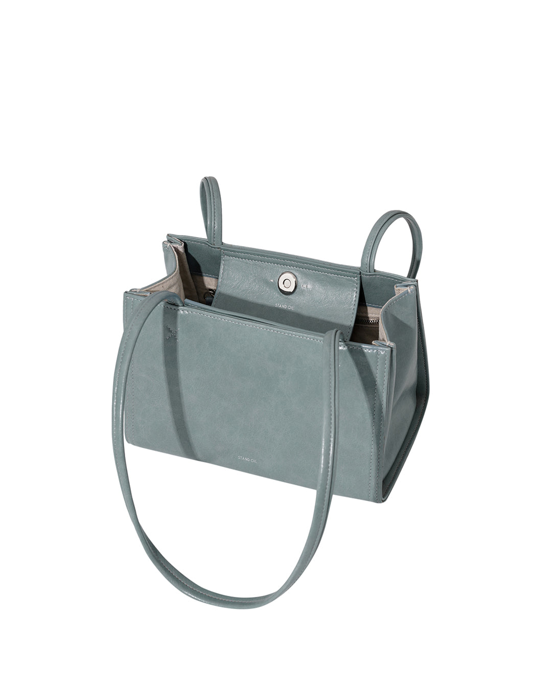 Stand Oil Oblong Tiny Shoulder Bag — Denim Blue