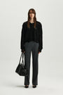 KIMMATIN Zipper Point Trouser — Gray