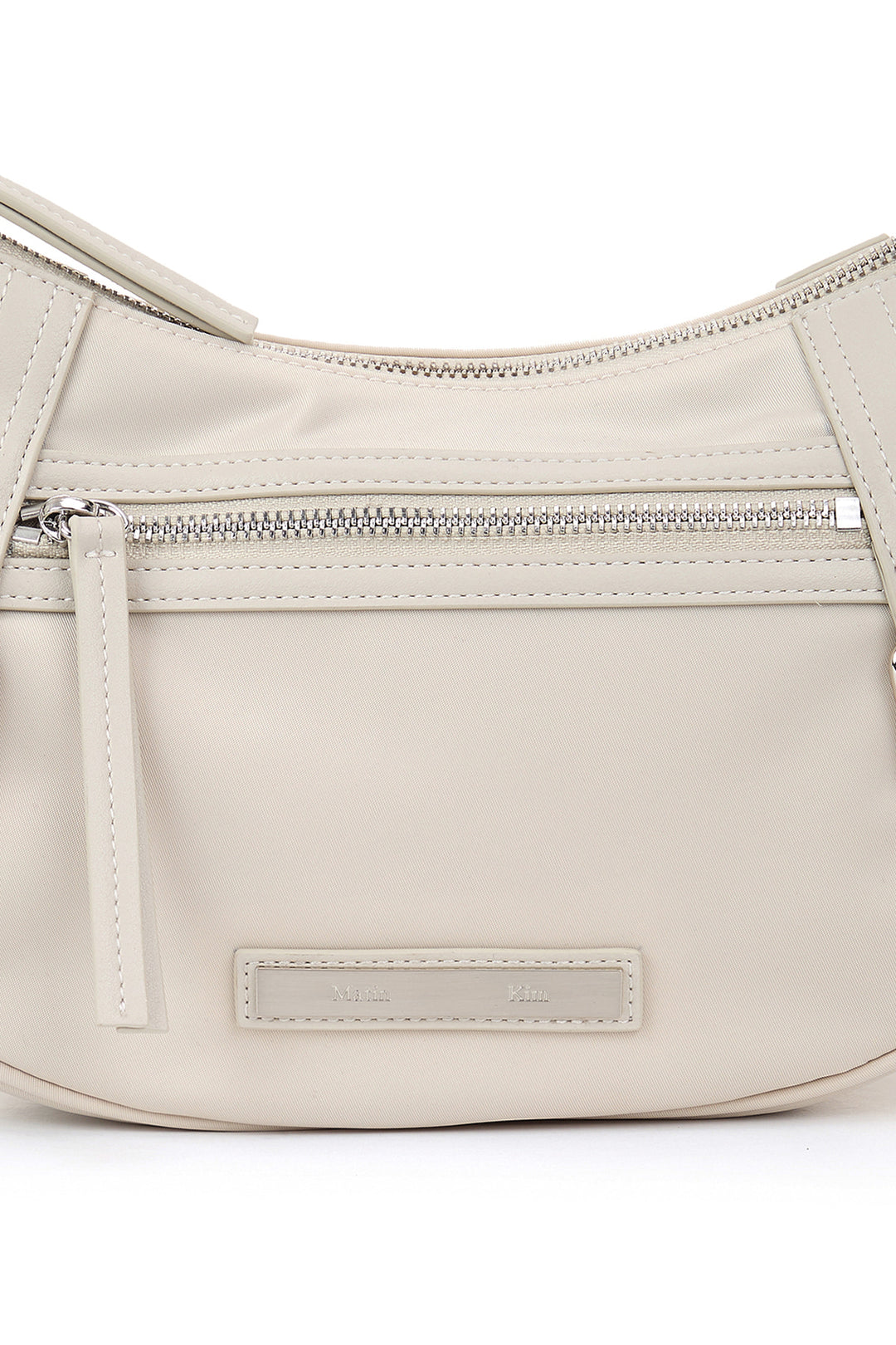 Matin Kim Fabric Arc Hobo Bag — Light Grey