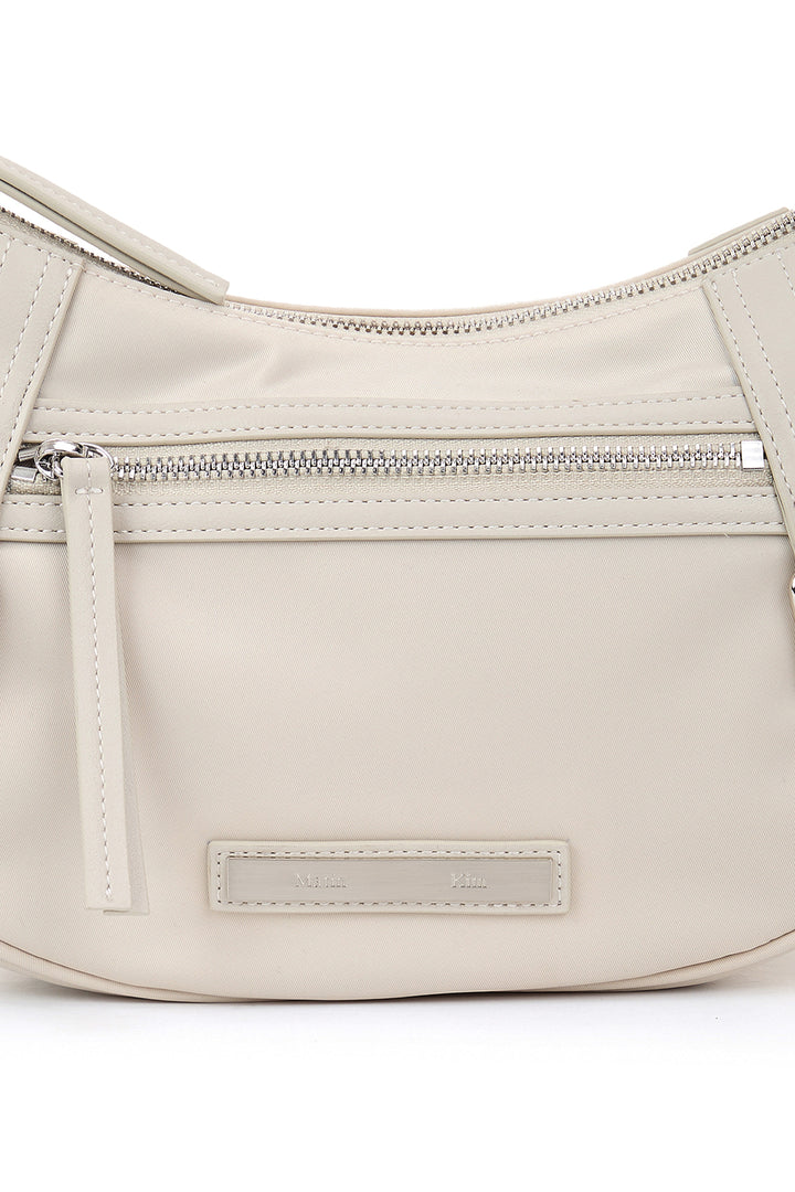 Matin Kim Fabric Arc Hobo Bag — Light Grey