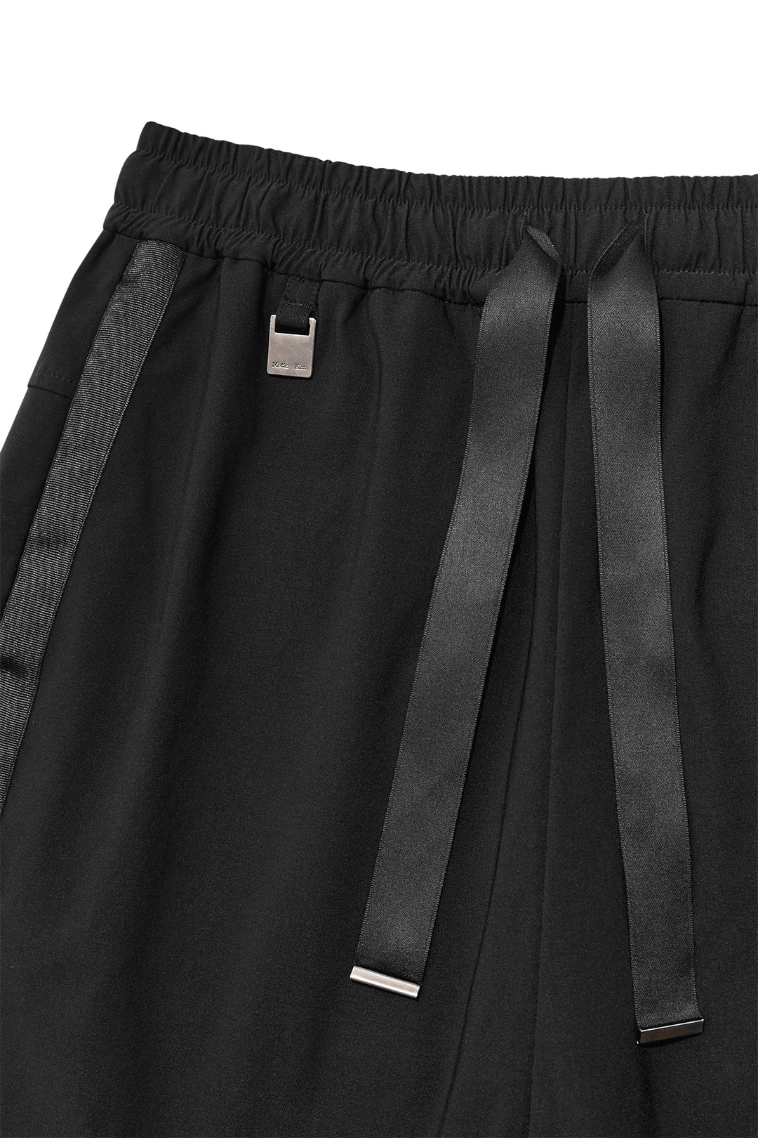 Matin Kim Side Taping Bermuda Shorts — Black