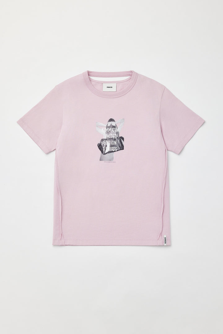 KIMMATIN Campaign Printing Top — Pink