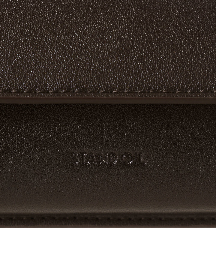Stand Oil Chubby Zipper Wallet — Maroon