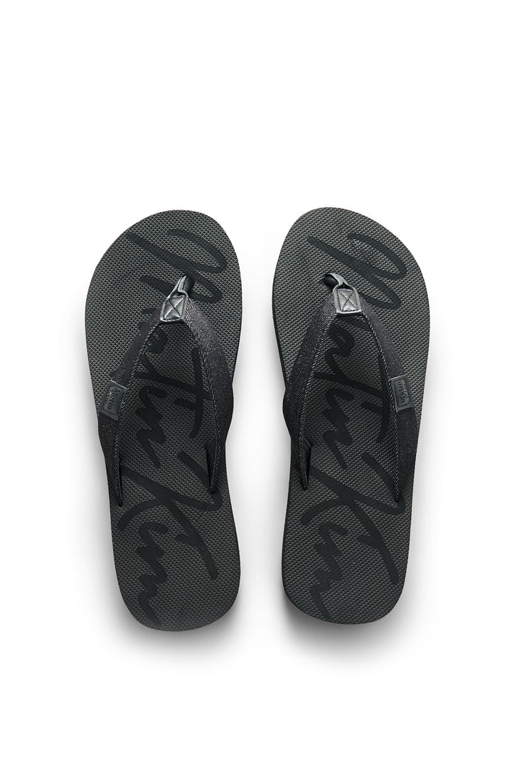 Matin Kim Denim Loop Flip Flop — Black