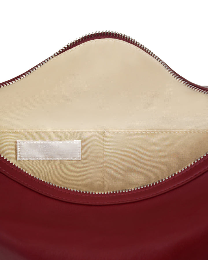 Stand Oil Mushy Bag — Nubuck Slouch Tote — Red wine