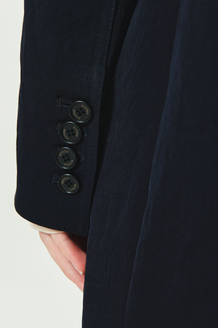 KIMMATIN Tailored Overfit Single Jacket — Dark Navy