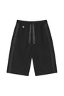 Matin Kim Side Taping Bermuda Shorts — Black