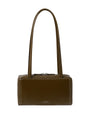 Stand Oil Post Bag — Square Box Shoulder Bag — Stitch Mocha